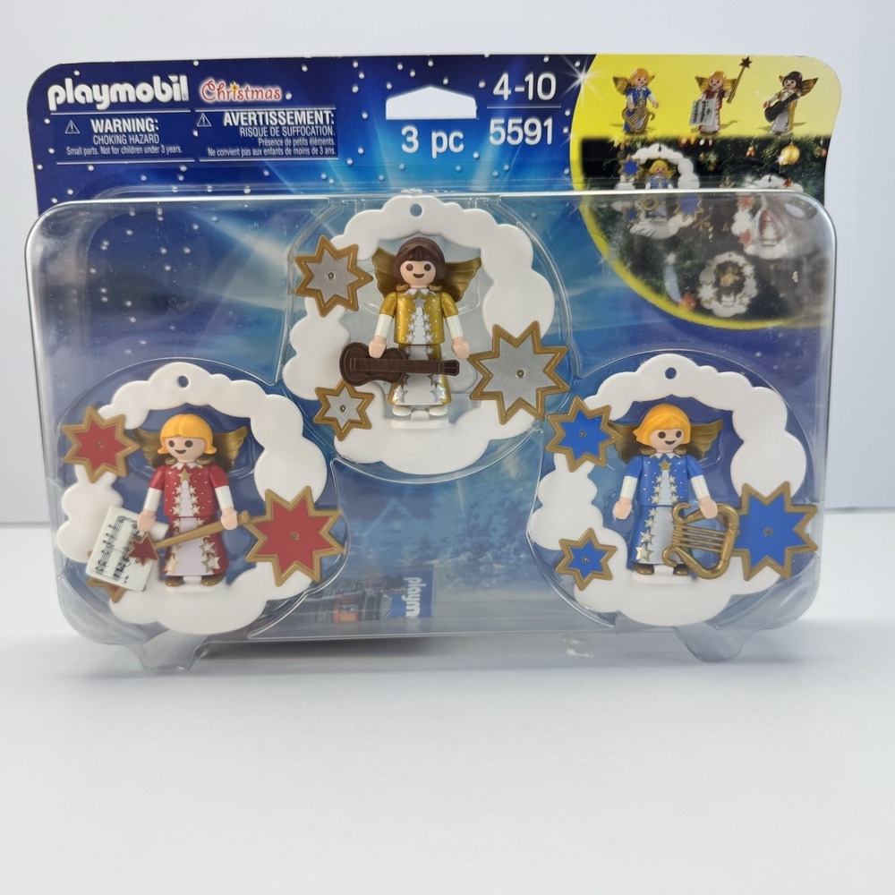 Playmobil‎ Blister Pack 5591 Christmas 3 Ornament Set Angels Tree Decoration NEW